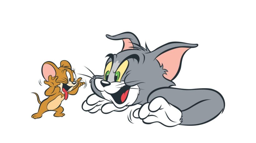 Ảnh Jerry trêu chọc mèo Tom
