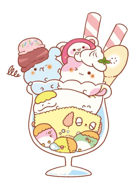 Ảnh đồ ăn cute ly kem hoạt hình