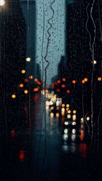 Background mưa ở thành phố tâm trạng buồn