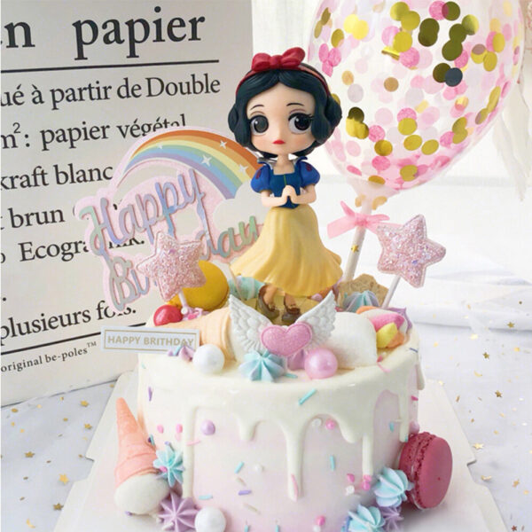 Bánh sinh nhật dễ thương hình công chúa Bạch Tuyết