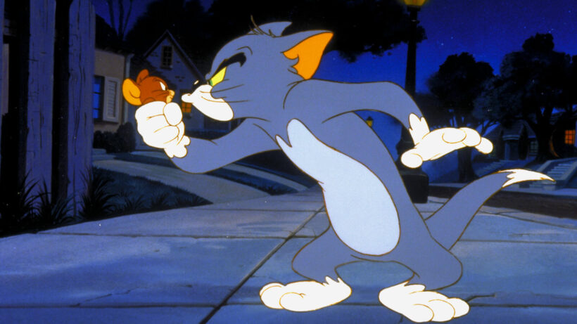 Hình ảnh Tom và Jerry cau có với nhau
