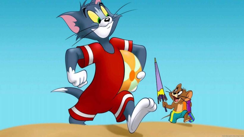 Hình ảnh Tom và Jerry đi nghỉ mát