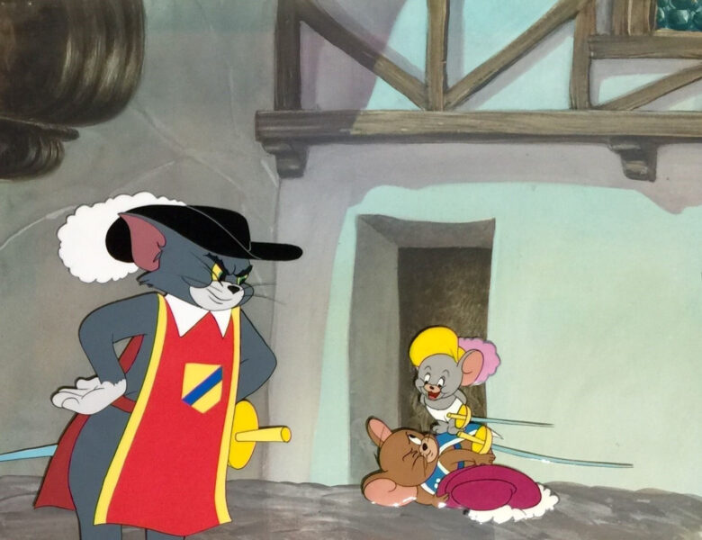 Hình ảnh Tom và Jerry làm kiếm sĩ