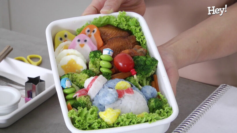 Hình ảnh đồ ăn cute hộp cơm trưa đầy dinh dưỡng