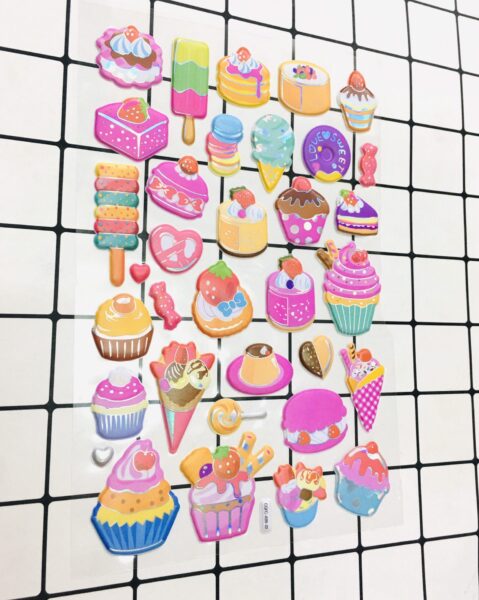 Hình dán sticker bánh kem cute