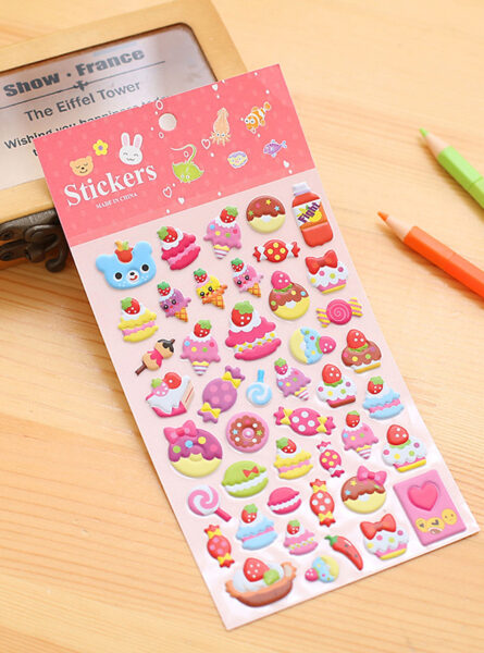 Hình dán sticker đồ ăn cute ngọt ngào