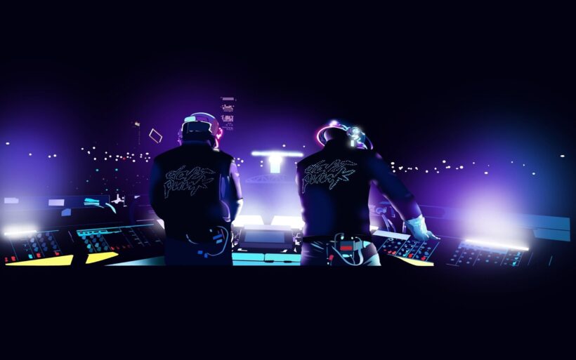 hình ảnh EDM DJ làm nhạc trong lễ hội ân nhạc ngầu