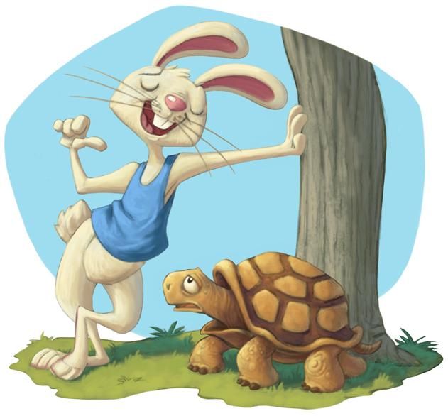 Ảnh rùa và thỏ thỏ ba hoa
