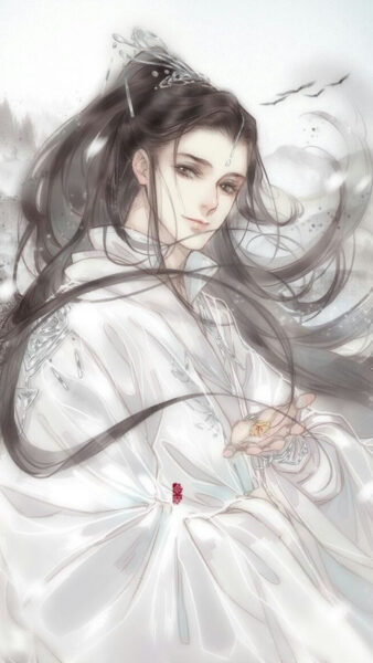 Hình ảnh cổ trang Trung Quốc nam tử mặc áo trắng