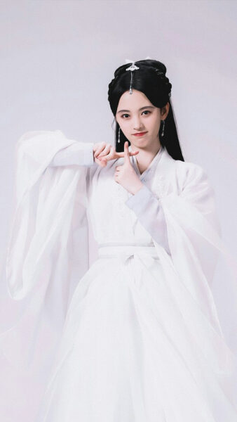 Hình ảnh cổ trang Trung Quốc nữ thần mặc áo trắng