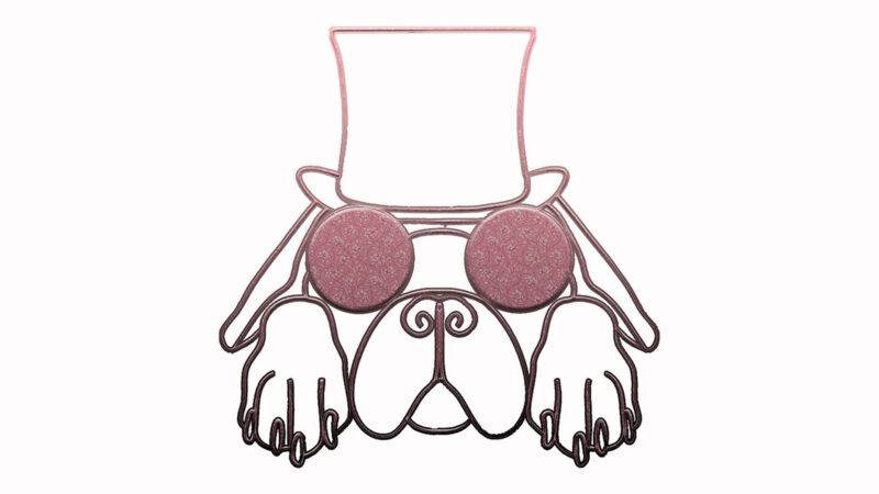 Hình nền cute dễ thương chú chó đeo kính mặt ngầu