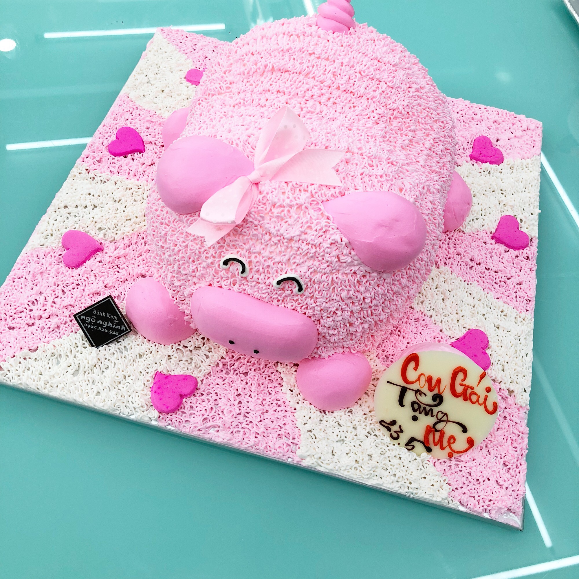 CUTE] Xiêu lòng trước mẫu Bánh sinh nhật hình Con Heo dễ thương