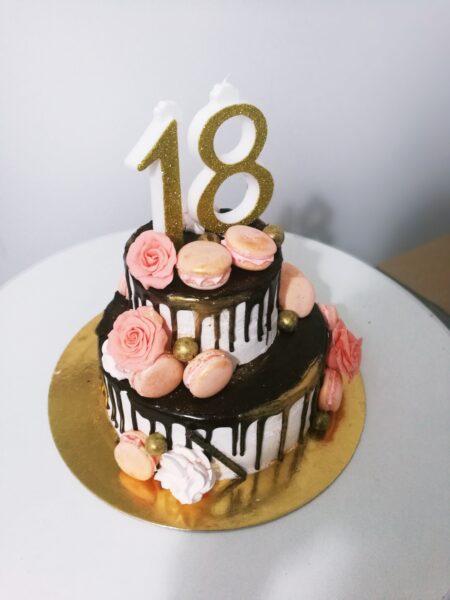 Bánh sinh nhật 18 tuổi 2 tầng