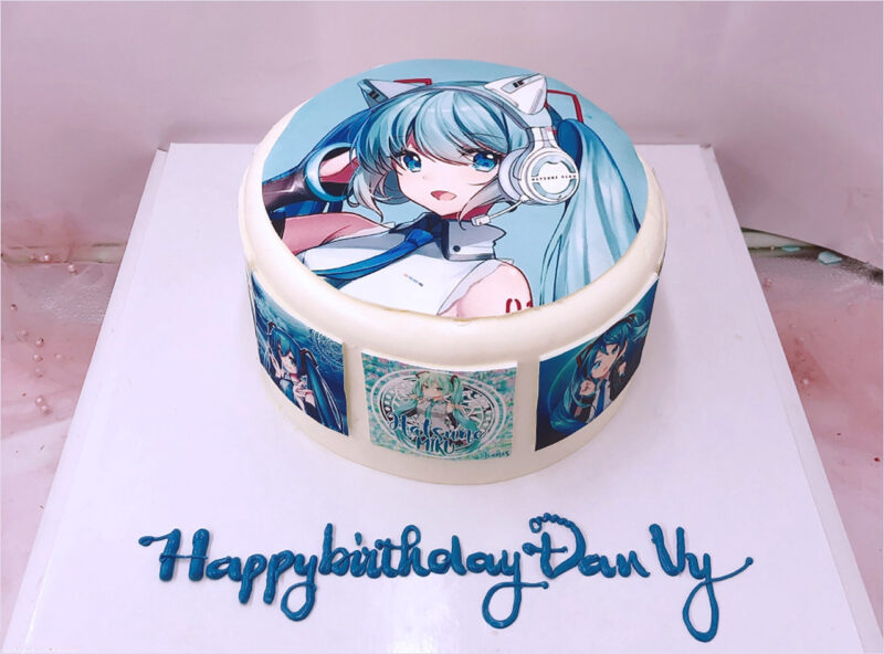 Bánh sinh nhật in hình anime đẹp