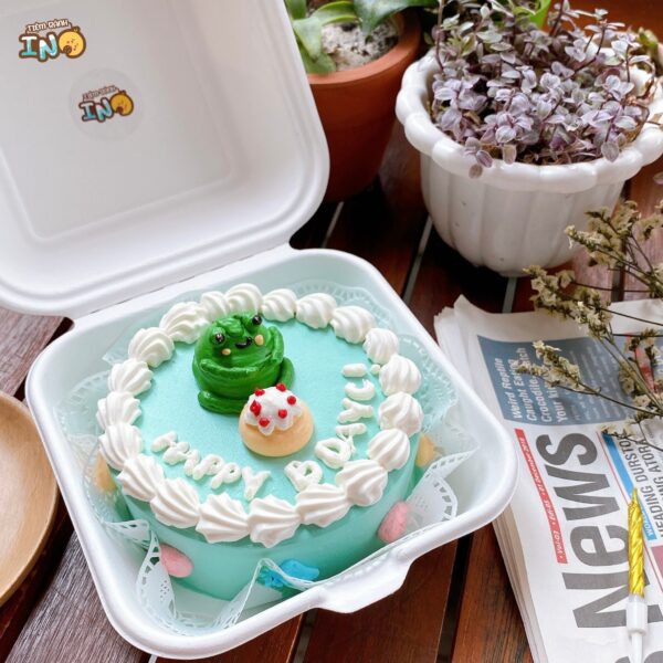 Bánh sinh nhật ngộ nghĩnh ếch xanh