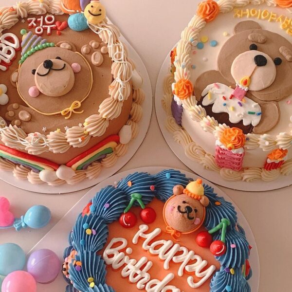 Bánh sinh nhật ngộ nghĩnh nhiều mẫu gấu đa dạng
