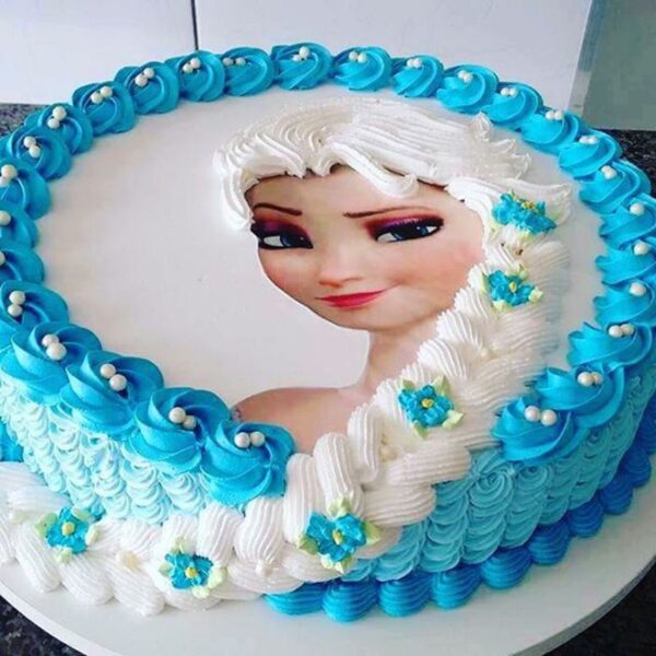 Mẫu bánh sinh nhật in ảnh Elsa