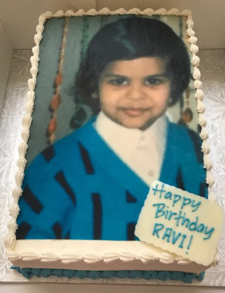 Mẫu bánh sinh nhật in ảnh chân dung em bé