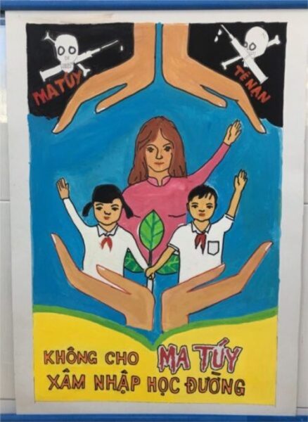 Vẽ tranh phòng chống ma túy cho học đường