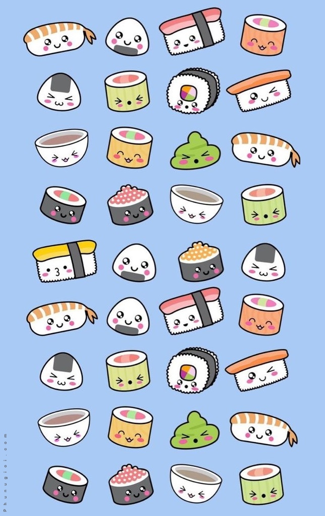 Top 109 về cute hình vẽ sushi dễ thương Eteachers