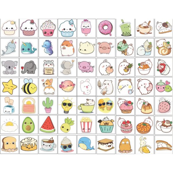 Hình vẽ sticker cute về thức ăn