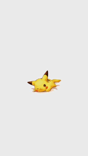 Hình nền iPhone cute pikachu đang ngủ