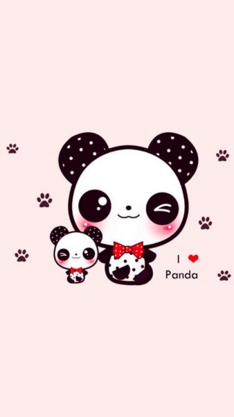 Hình nền iPhone cute về Panda