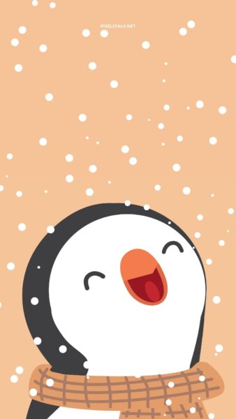 Hình nền iPhone cute về con chim cánh cụt