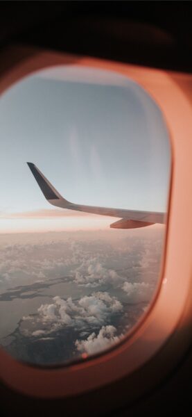 Hình nền máy bay góc nhìn từ cửa sổ