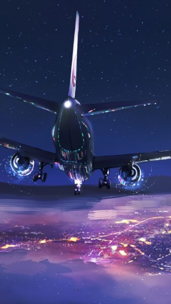 Hình nền máy bay về đêm