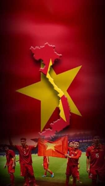 ảnh nền cờ Việt Nam ngầu Full HD cho điện thoại